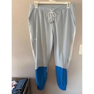 Under Armour blue color block thin joggers size XL women's loose fit